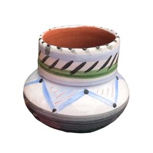 Blue & White Pottery Pen-Pencil Holder or Flower Vase/Teacher, or coworker gift